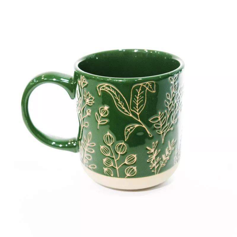Manus pingitur Botanical Ceramic Mug