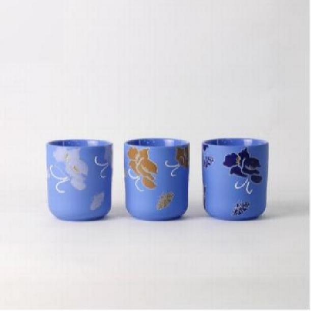 Floral Whisper Hand Painted Art Candleholder