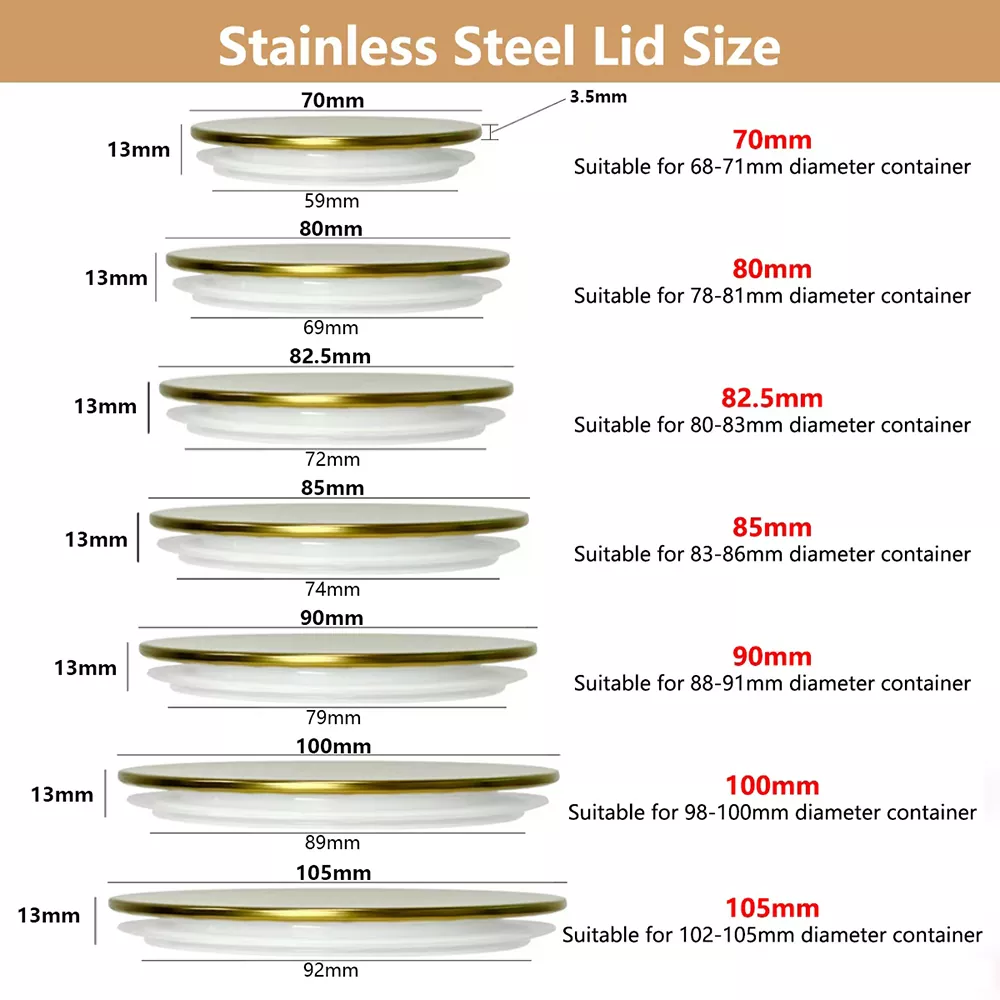 Screen printing immaculatam ferro lucerna Jar lid